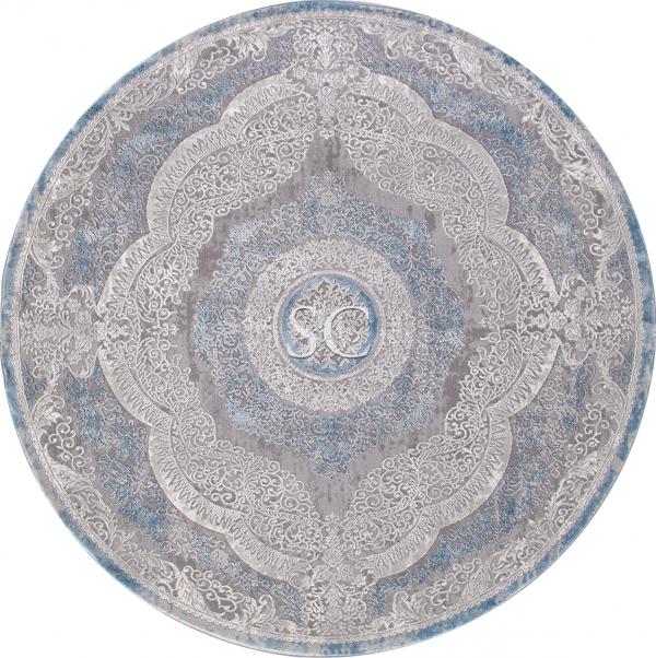 Ковер Armina 03880 blue/blue круг