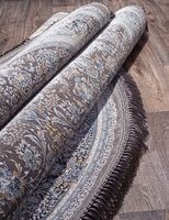 Ковер Иранский Farsi 1200 G256 grey круг 